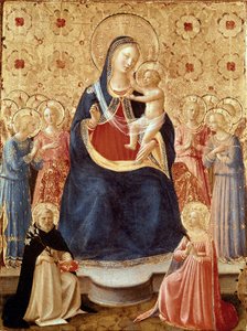 Madone et Enfant avec anges, Saint Dominique et Sainte Catherine d