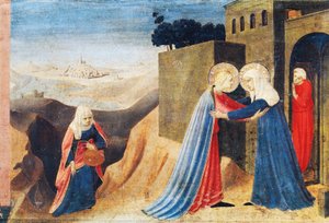 La visite de Marie à Élisabeth, vers 1430 - Fra  Angelico