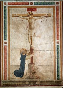 Saint Dominique au pied du crucifix