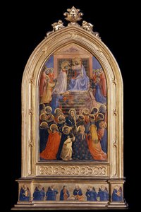 Le Couronnement de la Vierge (Reliquaire pour Santa Maria Novella) - Fra  Angelico