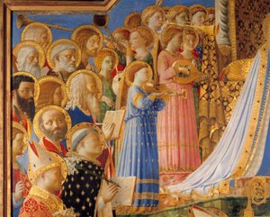 Le Couronnement de la Vierge (détail)
