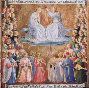 Le couronnement de la Vierge. Vie du Christ, Armadio degli Argenti - Fra  Angelico