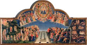 Le Jugement dernier Jésus-Christ dans une mandorle - Fra  Angelico