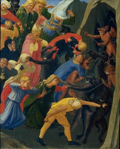 Le Jugement dernier : les damnés sont emmenés dans les enfers par des démons - Fra  Angelico