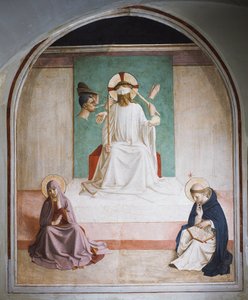 La dérision du Christ avec Marie et Saint Dominique - Fra  Angelico