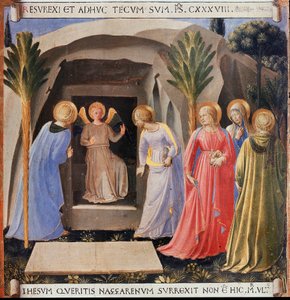 Les trois Marie au tombeau. Vie du Christ, Armadio degli Argenti - Fra  Angelico