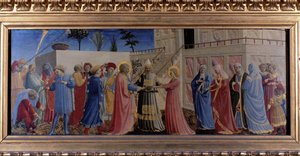 Le mariage de la Vierge. Predelle 1435 - Fra  Angelico
