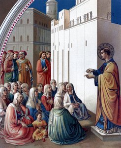 La Prédication de Saint Étienne, Royaume-Uni - Fra (c.1400 55) Angelico