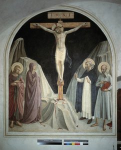 La crucifixion du Christ avec la Vierge Marie, Saint Jean l