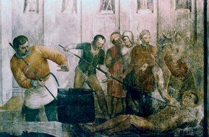 Martyre de Saint Laurent, milieu du XVe siècle