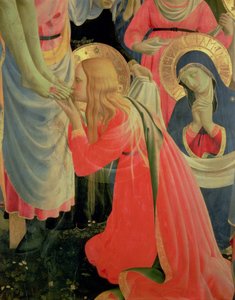 Retable de Santa Trinita, détail de Marie Madeleine, c.1434 tempera et or sur panneau - Fra Angelico