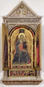 Le Triptyque des Linaiuoli (avec volets ouverts) : La Vierge et l