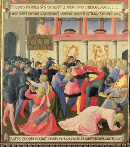 Le Massacre des Innocents, détail du panneau un du Trésor d