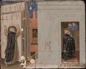 La vision du pape Innocent III ; Saints Pierre et Paul apparaissant à Saint Dominique