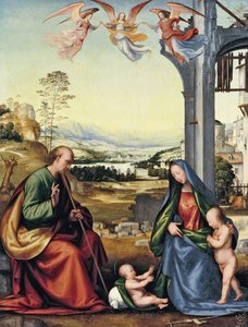 La Sainte Famille avec Jean-Baptiste