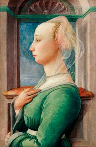 Portrait de profil de jeune femme