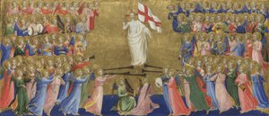 Christ glorifié dans la cour du ciel Panneau du retable de San Domenico de Fiesole, vers 1423-1424