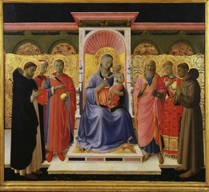 Sacra Conversazione Retable Annalena, vers 1435 - Fra Giovanni Angelico da Fiesole