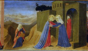 La Visitation. Prédelle du Retable de l