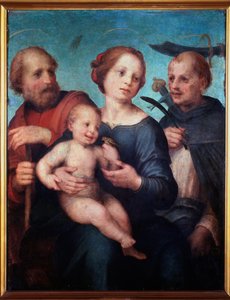 Sainte famille avec Saint Pierre Martyr (ou Sainte Conversation) - Fra da Pistoia Paolino