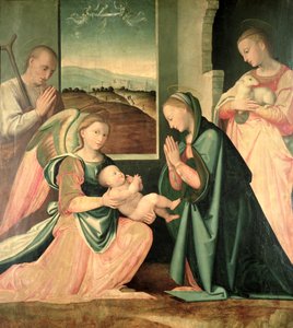 La Sainte Famille avec Sainte Agnès