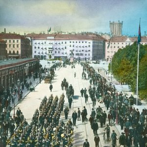 Vue depuis le Palais, Stockholm, Suède, fin 19e-début 20e siècle - Fradelle and Young