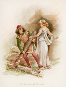 Ferdinand et Miranda de La Tempête de Shakespeare