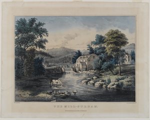 Le ruisseau du moulin, publié par Currier & Ives, New York - Frances Flora Bond Palmer