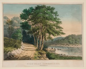Vue près de Highbridge. Harlem River, N.Y. - Frances Flora Bond Palmer