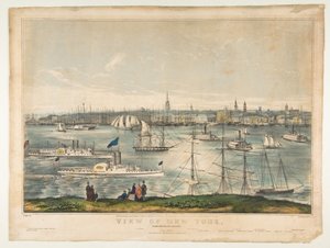 Vue de New York depuis Brooklyn Heights, 1849