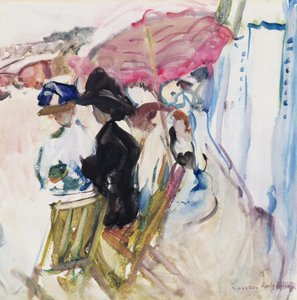 À la plage - Frances Hodgkins