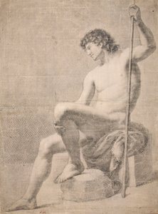 Nu masculin assis - Francesc Agustín