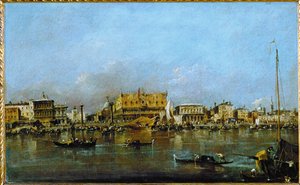 Le Palais des Doges de Venise vu du bassin de San Marco …