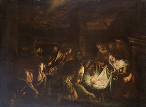 Adoration des bergers, 1588-90 - Francesco Bassano