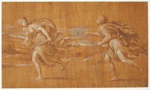 Apollon verfolgt Daphne - Francesco Albani
