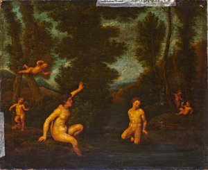 Salmacis und Hermaphrodit - Francesco Albani