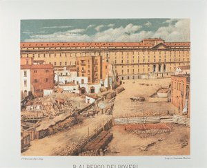 Italie, Naples, Albergo dei Poveri (Hospice des Pauvres) 1889 - Francesco Aversano