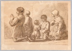 Une famille en prière