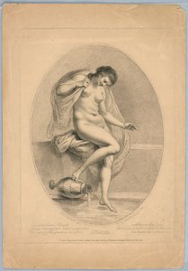Une naïade (femme entrant dans un bain) - Francesco Bartolozzi