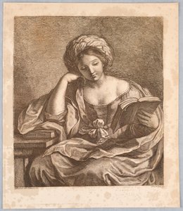 Une Sibylle, avec un livre