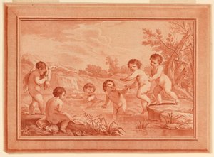 Garçons en train de jouer - Francesco Bartolozzi