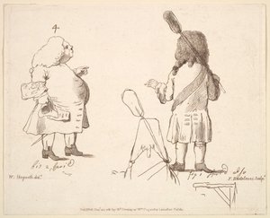 Caricatures de Lord Melcombe et Lord Winchelsea