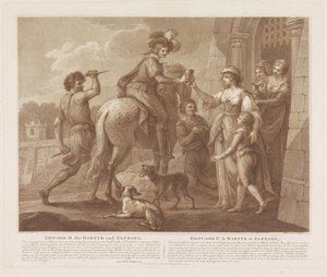 Édouard II le Martyr et Elfrida - Francesco Bartolozzi