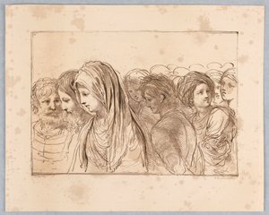 Huit têtes, hommes et femmes