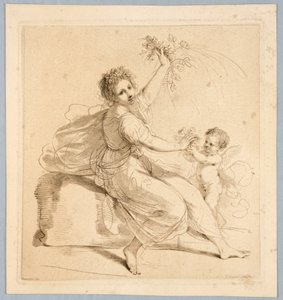 Flore, avec un garçon - Francesco Bartolozzi