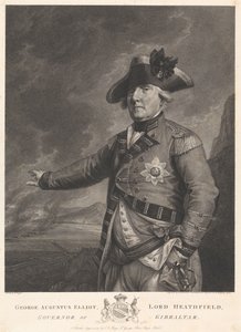 George Augustus Elliot, lord Heathfield, gouverneur de Gibraltar - Francesco Bartolozzi