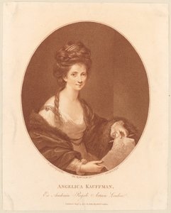 Porträt von Angelika Kauffmann - Francesco Bartolozzi