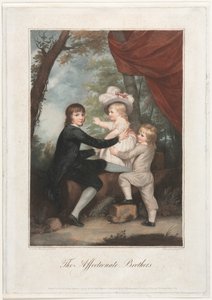 Les frères affectueux Les enfants Lamb, 1791 - Francesco Bartolozzi
