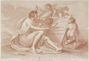 Page de titre avec personnification de la peinture
