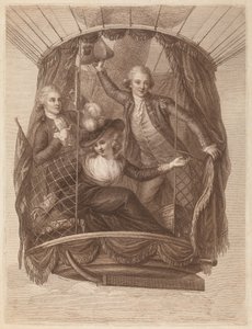 Le Célèbre Vincent Lunardi Esq. Accompagné de Deux Amis lors de sa Troisième Excursion Aérienne, Prise depuis St. George